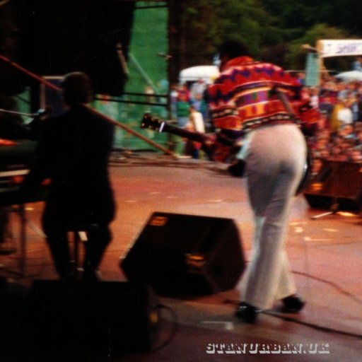 On stage with Chuck Berry