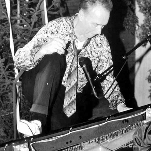 Climbing on the piano.