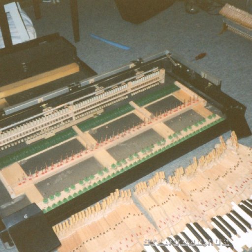 Piano, during a service