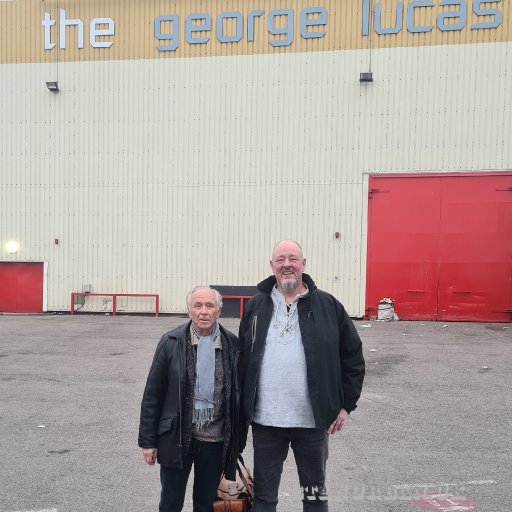 Stan and Lars - arriving at the voice tv studio