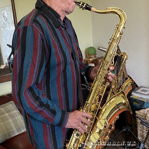 Stan playing tenor saxophone 2025